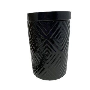 Electric Candle Wax Warmer With Diamond Pattern - Black Ceramic - Plug-In With S
